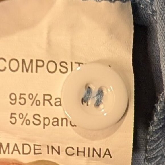 Odo Sali Womens Size XL Long Sleeve Roll Tab Button Front Blouse Blue - Picture 4 of 6